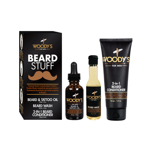 Beard Oil, Beard 2-In-1 Conditioner, Beard Wash Kit - Woodys | CosmoProf