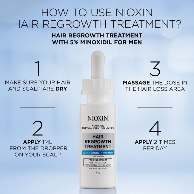 Hair Growth Treatment - Mens 30 Day Supply - Nioxin | CosmoProf